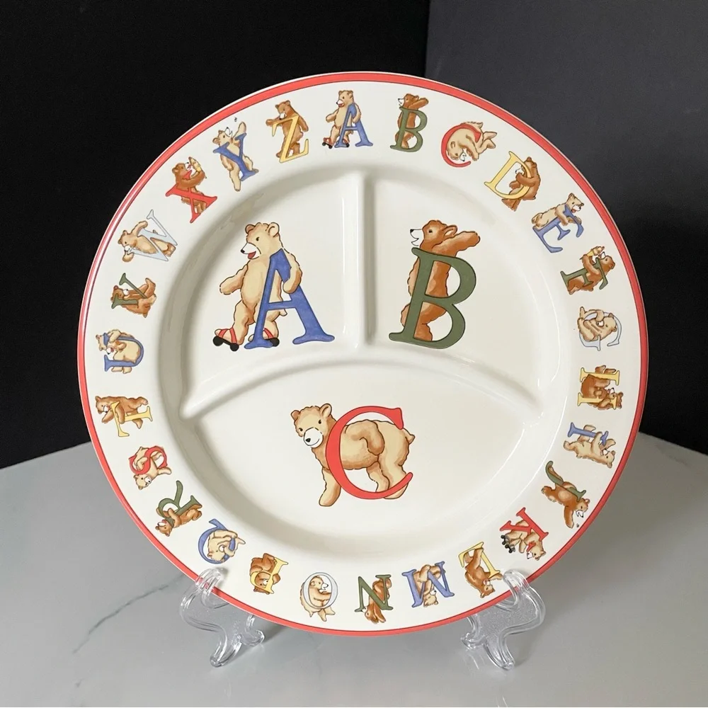 Alphabet Bears Child Plate by Tiffany & Co.